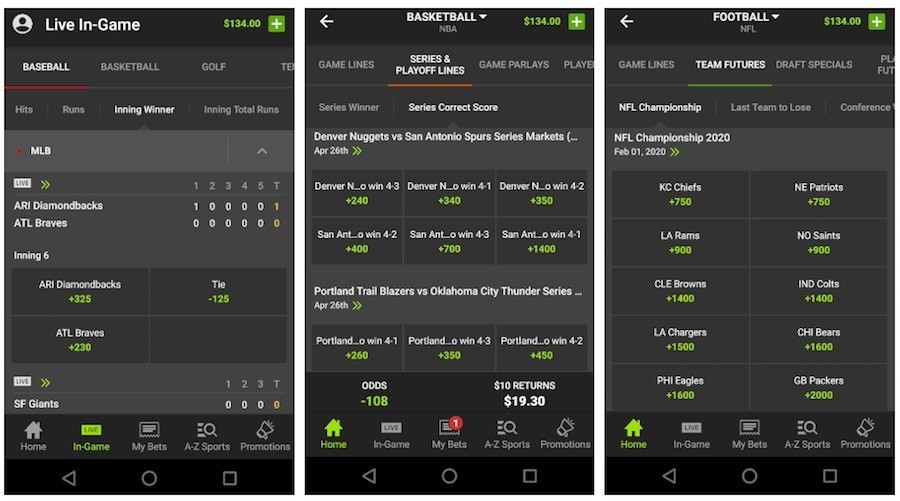 cant download draftkings sportsbook app android
